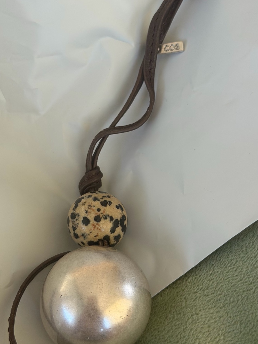 COS Beaded Leather Bag Charm - Picture 2 of 4